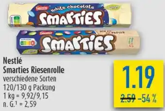 diska Nestlé Smarties Riesenrolle Angebot