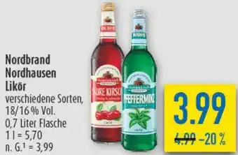 diska Nordbrand Nordhausen Likör Angebot