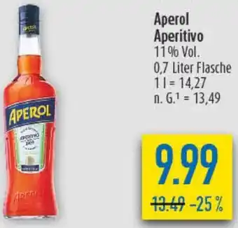 diska Aperol Aperitivo Angebot