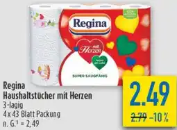 diska Regina Haushaltstücher mit Herzen Angebot