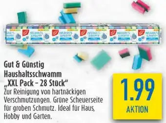 diska Gut & Günstig Haushaltsschwamm ,,XXL Pack-28 Stück" Angebot