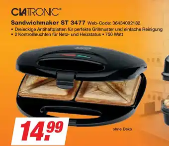 Expert CLATRONIC Sandwichmaker ST 3477 Angebot