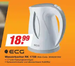 Expert ECG Wasserkocher RK 1758 Angebot