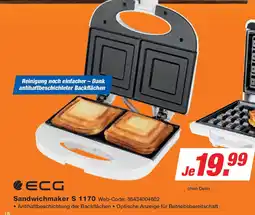 Expert ECG Sandwichmaker S 1170 Angebot