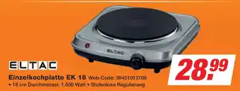 Expert ELTAC Einzelkochplatte EK 18 Angebot