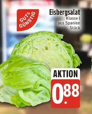 Edeka Xpress Gut&günstig eisbergsalat Angebot