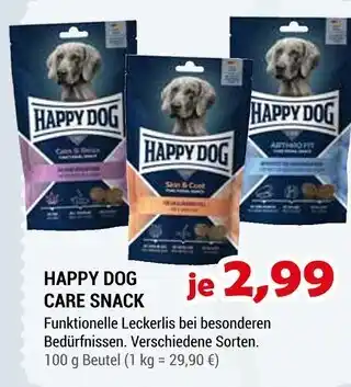 Zookauf Happy dog care snack Angebot