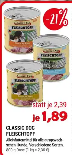 Zookauf Classic dog fleischtopf Angebot