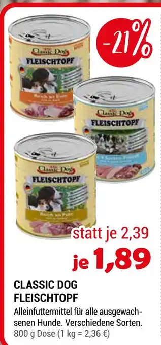 Zookauf Classic dog fleischtopf Angebot