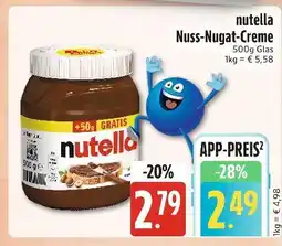 Edeka Xpress Nutella nuss-nugat-creme Angebot