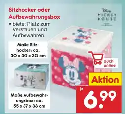 Netto Marken-Discount Disney mickey mouse sitzhocker oder aufbewahrungsbox Angebot