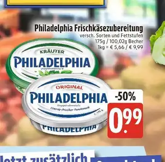 Edeka Xpress Philadelphia frischkäsezubereitung Angebot