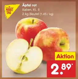 Netto Marken-Discount Markt tag äpfel rot Angebot