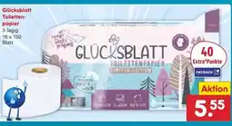 Netto Marken-Discount Glücksblatt toilettenpapier Angebot