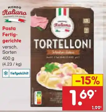 Netto Marken-Discount Mondo italiano pasta fertiggerichte Angebot