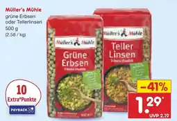 Netto Marken-Discount Müller's mühle grüne erbsen Angebot