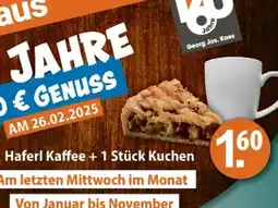 V Markt Haferl kaffee + 1 stück kuchen Angebot