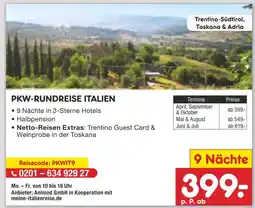 Netto Marken-Discount Animod gmbh pkw-rundreise italien Angebot