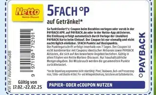 Netto Marken-Discount Payback 5fach °p Angebot