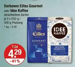 V Markt Darboven eilles gourmet oder idee kaffee Angebot