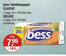 V Markt Bess toilettenpapier classic oder deluxe Angebot