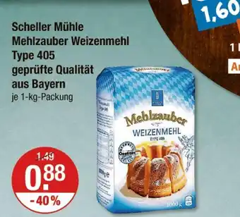 V Markt Scheller mühle mehlzauber weizenmehl type 405 Angebot