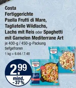 V Markt Costa fertiggerichte Angebot