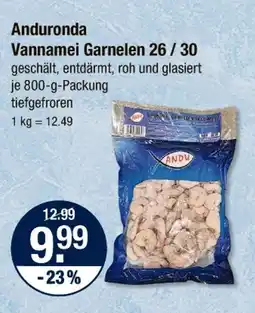 V Markt Anduronda vannamei garnelen 26 / 30 Angebot