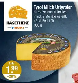 V Markt Käsetheke v-markt tyrol milch urtyroler Angebot