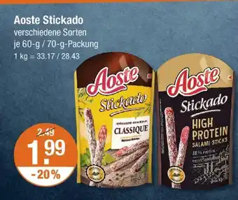 V Markt Aoste stickado Angebot