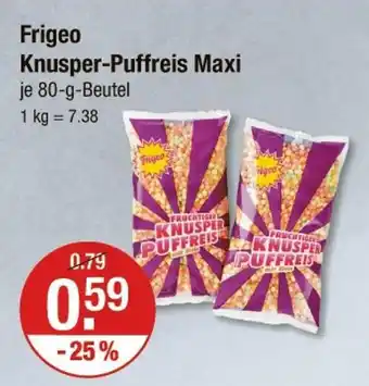 V Markt Frigeo knusper-puffreis maxi Angebot