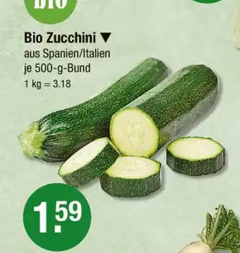 V Markt Bio zucchini Angebot