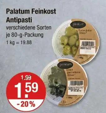 V Markt Palatum feinkost antipasti Angebot