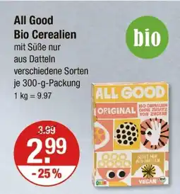 V Markt All good bio cerealien Angebot