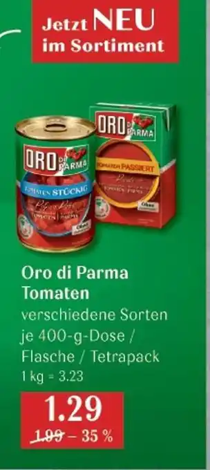 V Markt Oro di parma tomaten Angebot