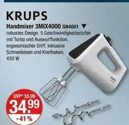 V Markt Krups handmixer 3mix4000 gn4001 Angebot