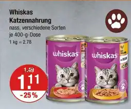 V Markt Whiskas katzennahrung Angebot