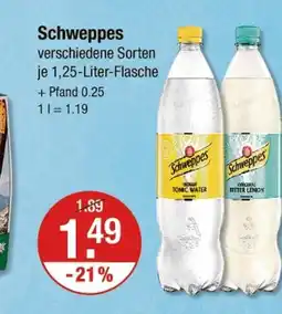 V Markt Schweppes Angebot