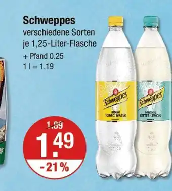 V Markt Schweppes Angebot