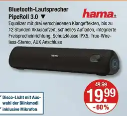 V Markt Hama bluetooth-lautsprecher piperoll 3.0 Angebot