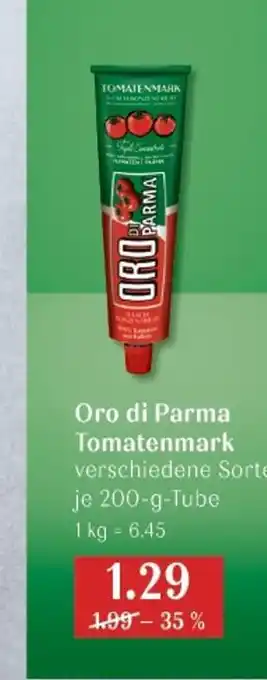 V Markt Oro di parma tomatenmark Angebot