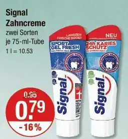 V Markt Signal zahncreme Angebot