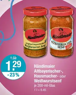 V Markt Händlmaier altbayerischer-, hausmacher- oder weißwurstsenf Angebot