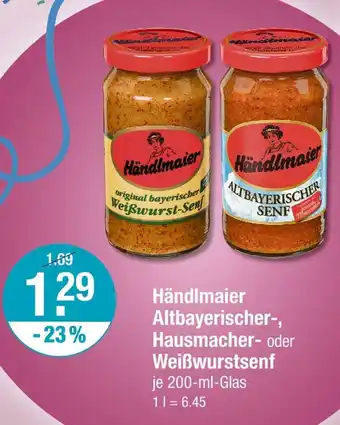 V Markt Händlmaier altbayerischer-, hausmacher- oder weißwurstsenf Angebot