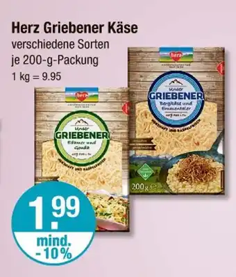 V Markt Herz griebener käse Angebot