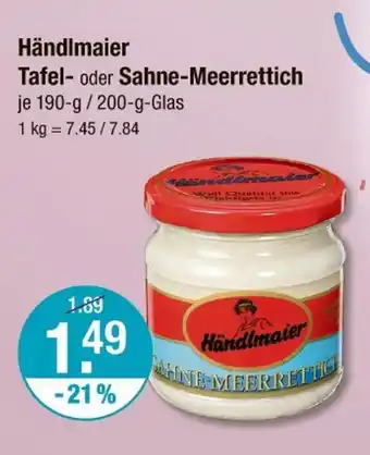 V Markt Händlmaier tafel- oder sahne-meerrettich Angebot