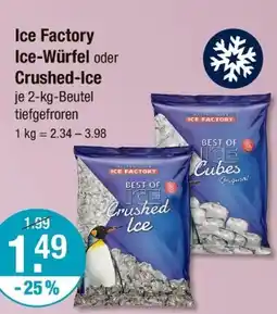 V Markt Ice factory ice-würfel oder crushed-ice Angebot