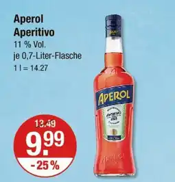 V Markt Aperol aperitivo Angebot