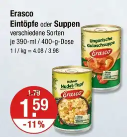 V Markt Erasco eintöpfe oder suppen Angebot