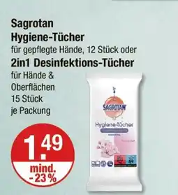 V Markt Sagrotan hygiene-tücher Angebot